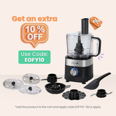 Optimum 8 Cup Food Processor - Powerful, Versatile And Compact